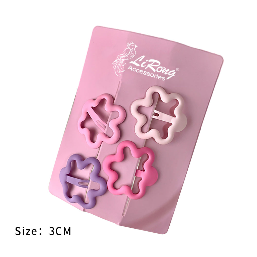 BSCI Audited Factory Hair Clips for Girls, SNAP HAIR CLIPS Start Butterfly Heart Hair Clips Colorful Cute Lovely Metal Hair Barrettes Hair Accessories for Kids Teens Women