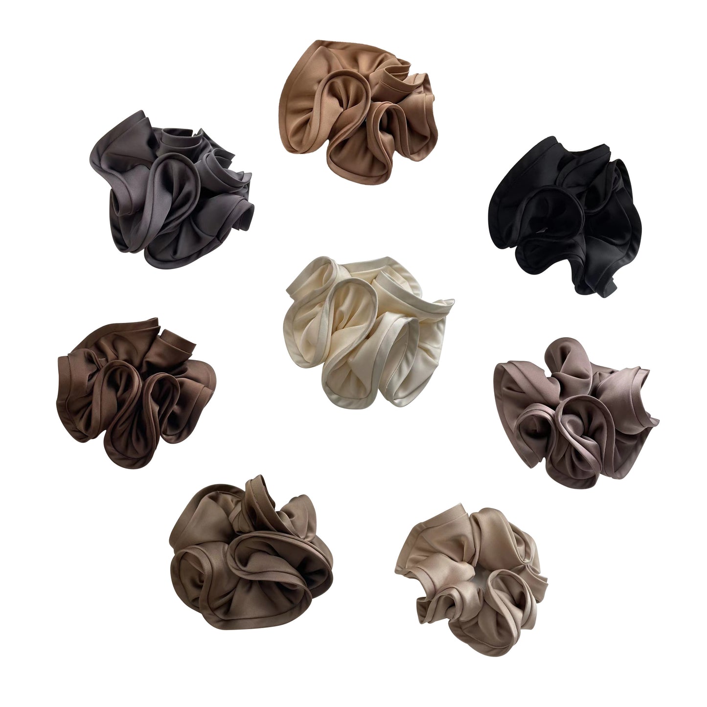 BSCI Audited Factory Hair Scrunchies, Satin Scrunchies with Premium Quality, Satin Hair Scrunchie for Women, Great Holiday Gift