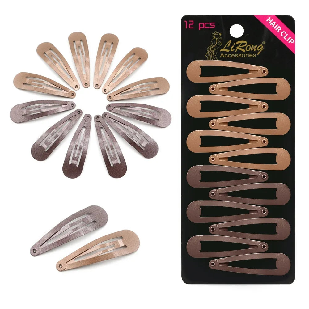 BSCI Audited Factory Snap hair clips metal grips 5cm/2in basic hair accessories