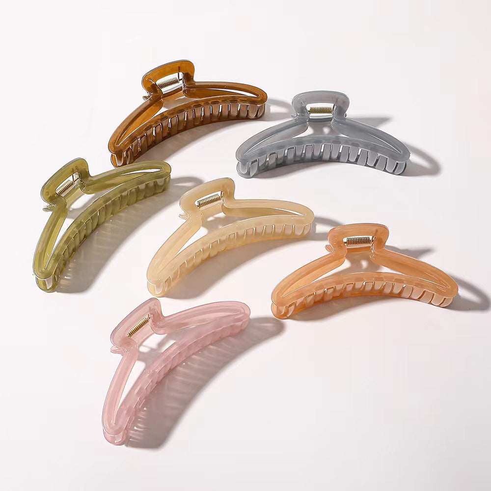 BSCI Audited Factory Plastic New Matching Nonslip Hair Claw Clips Jaw Clips Hair Clamps For Lady