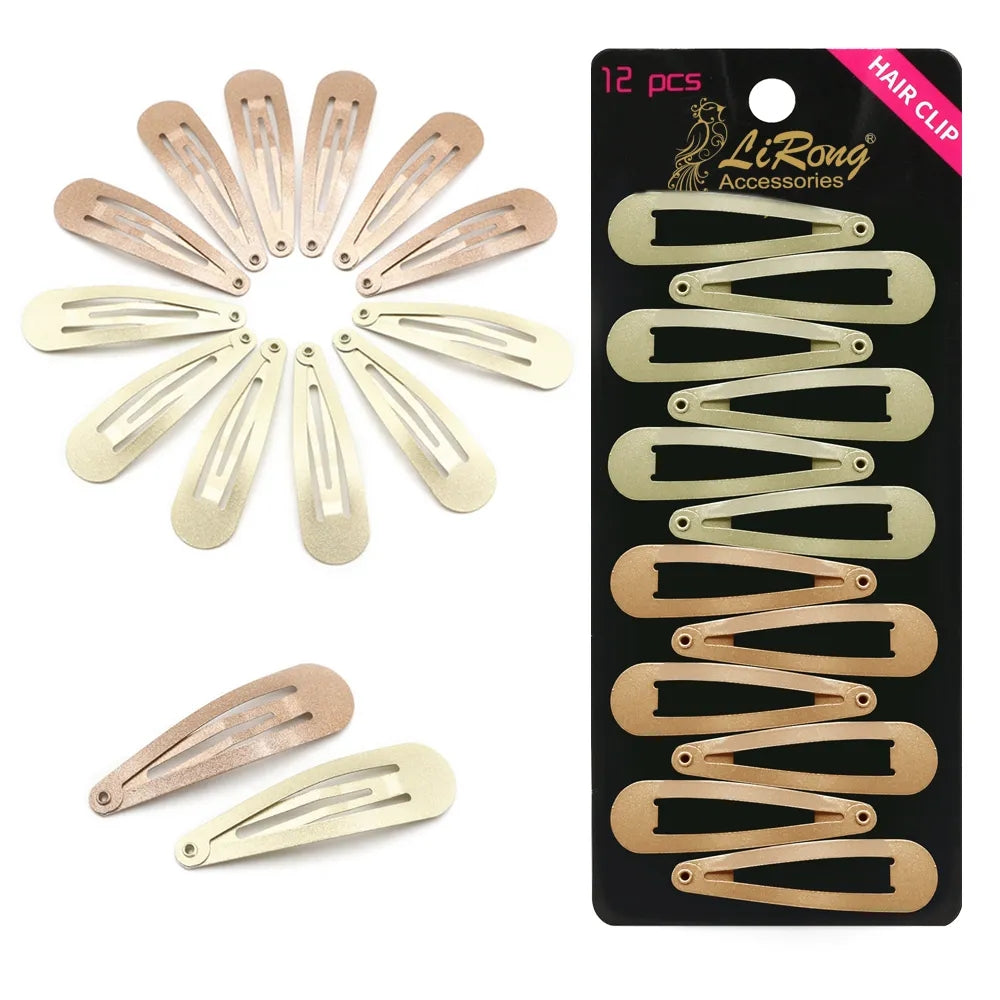 BSCI Audited Factory Snap hair clips metal grips 5cm/2in basic hair accessories