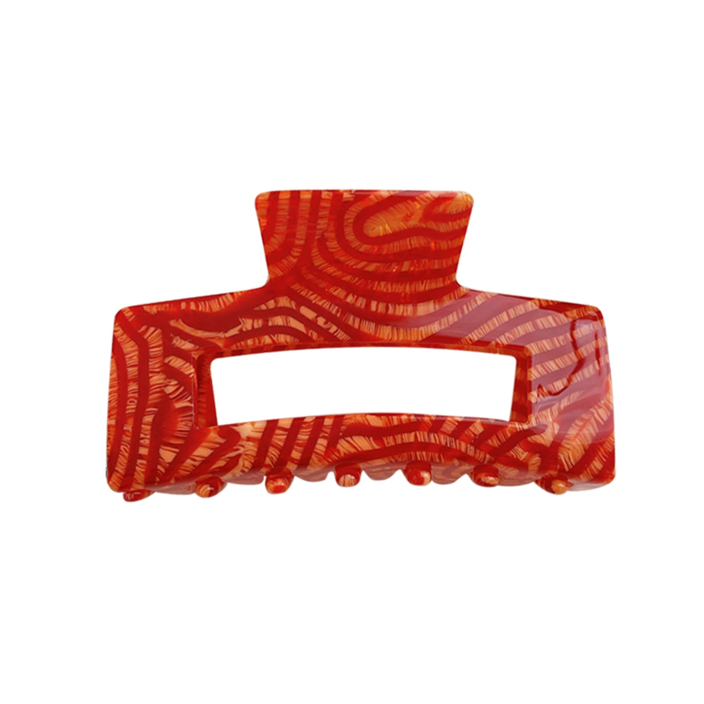BSCI Audited Factory Hair Claw Clips Tortoise Barrettes Rectangle Shape Clips Fashion Hair Clips for Women