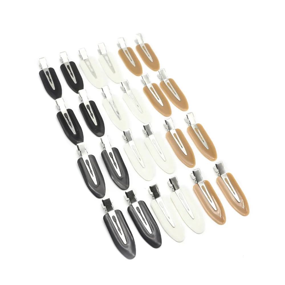 No bend Hair Clips- No Crease Hair Clips Styling Duck Bill Clips No Dent Alligator Hair Barrettes for Salon Hairstyle Hairdressing Bangs Waves Woman Girl Makeup Application