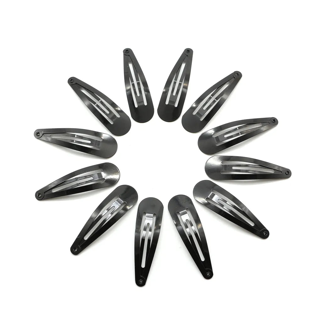 BSCI Audited Factory Snap hair clips metal grips 5cm/2in basic hair accessories