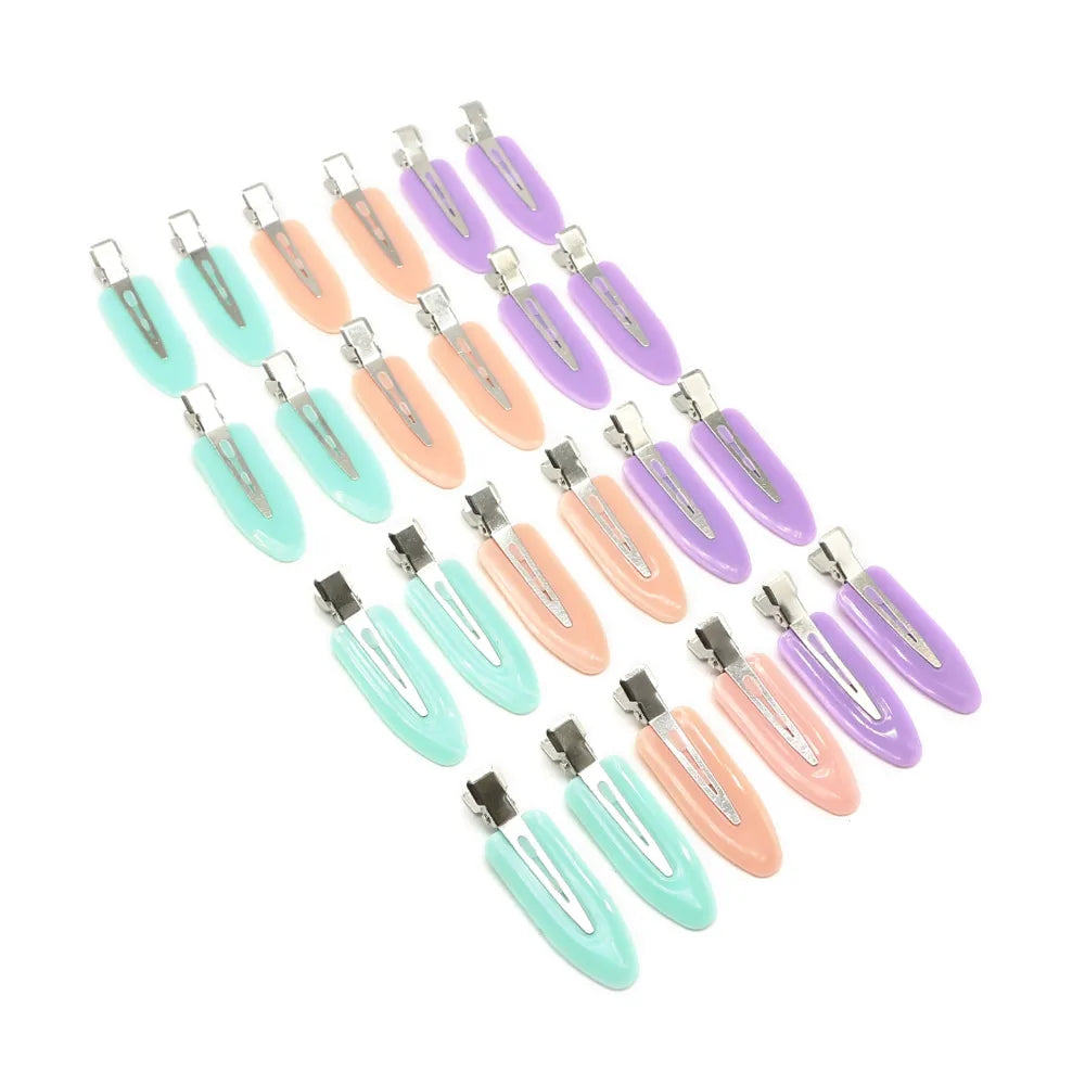 No bend Hair Clips- No Crease Hair Clips Styling Duck Bill Clips No Dent Alligator Hair Barrettes for Salon Hairstyle Hairdressing Bangs Waves Woman Girl Makeup Application