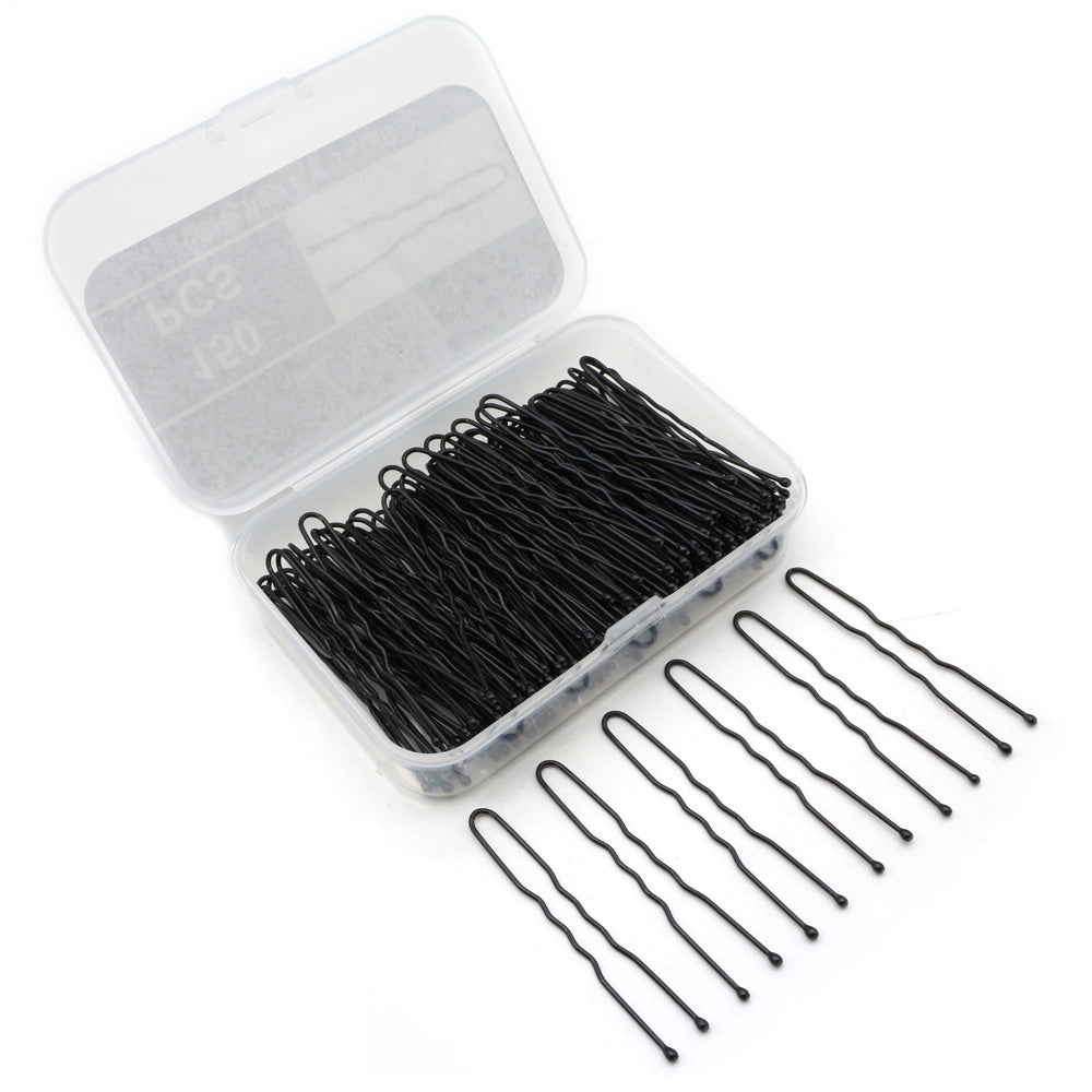 BSCI Audited Factory 5CM/1.97IN  U Pins for Thin Hair in Box Tiny Hair Pins Decorative Hair Accessories for Women Gray Fine Hair