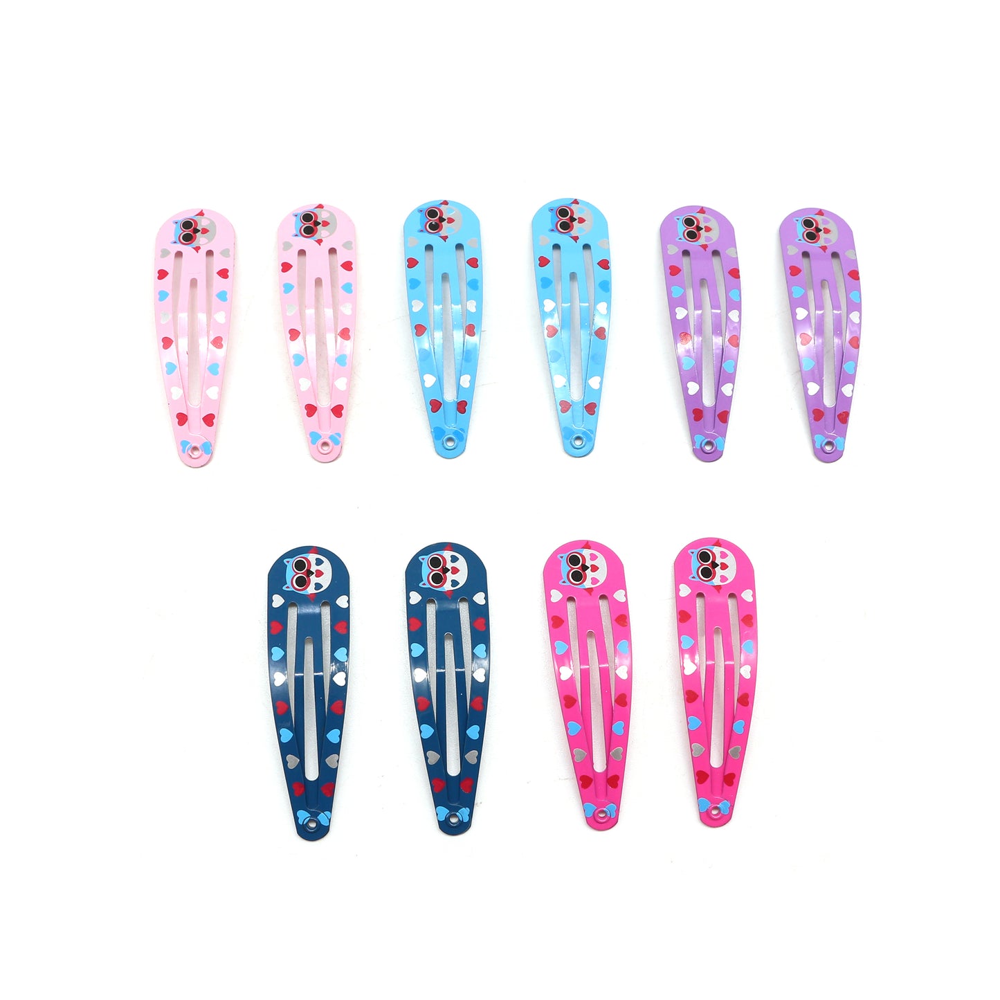 BSCI Audited Factory kids Snap hair clips colorful printing metal grips 5cm/2in  hair accessories