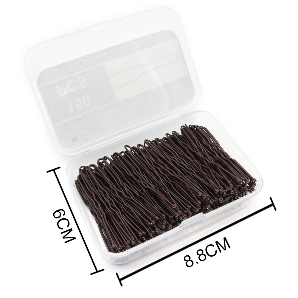 BSCI Audited Factory 5CM/1.97IN  U Pins for Thin Hair in Box Tiny Hair Pins Decorative Hair Accessories for Women Gray Fine Hair