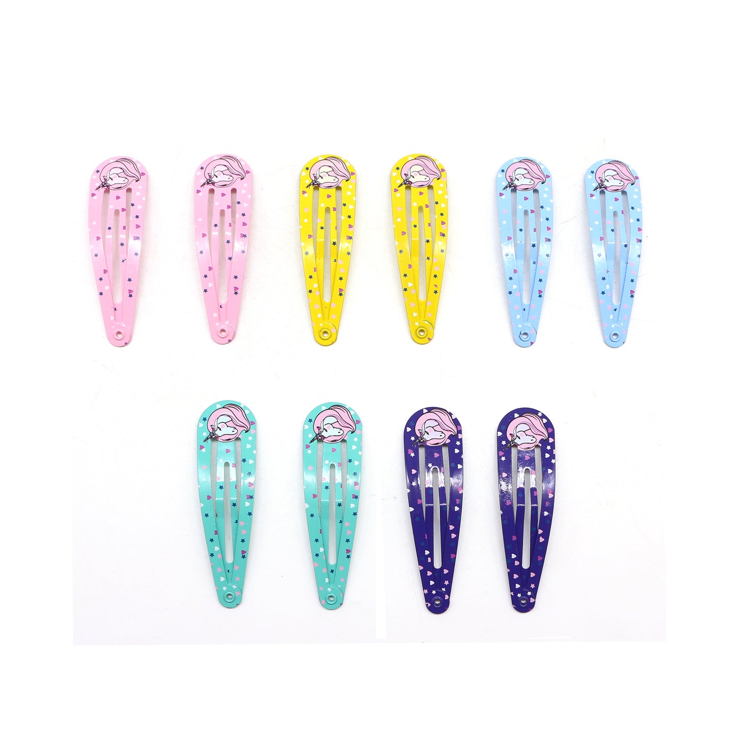 BSCI Audited Factory kids Snap hair clips colorful printing metal grips 5cm/2in  hair accessories
