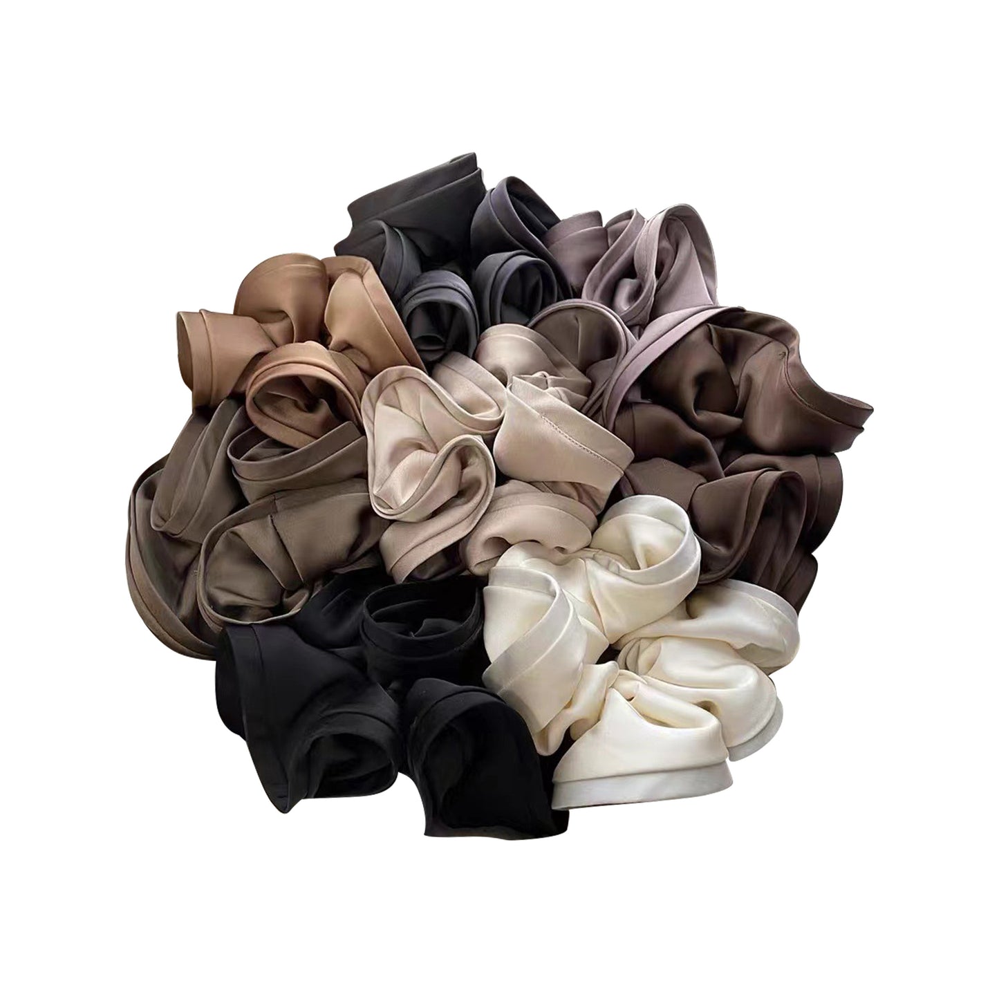 BSCI Audited Factory Hair Scrunchies, Satin Scrunchies with Premium Quality, Satin Hair Scrunchie for Women, Great Holiday Gift