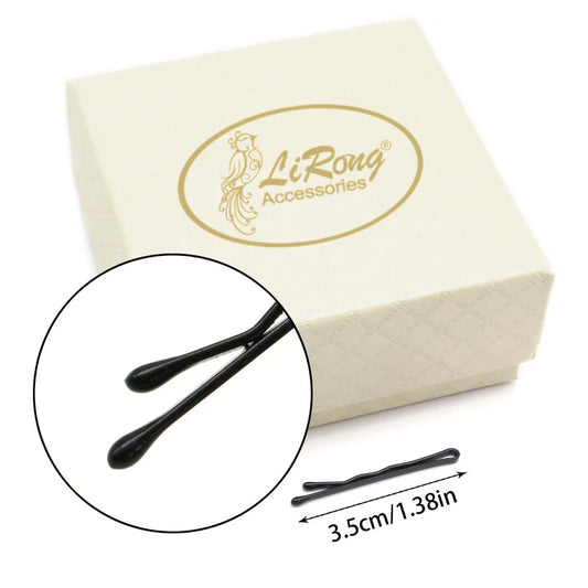 BSCI Audited Factory 3.5CM/1.38IN Mini Bobby Pins for Thin Hair in Box Tiny Hair Pins Decorative Hair Accessories for Women Gray Fine Hair