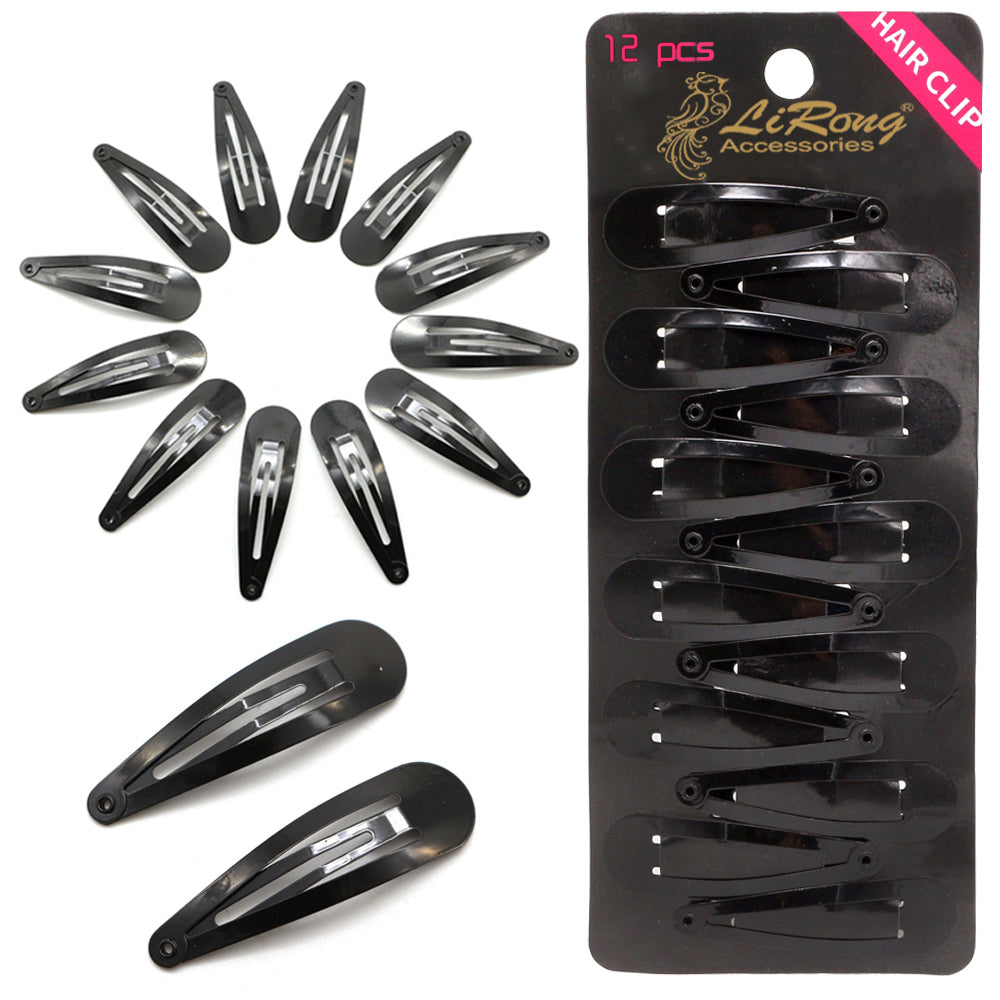 BSCI Audited Factory Snap hair clips metal grips 5cm/2in basic hair accessories